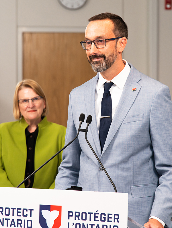 Minister Nolan Quinn and Minister Sylvia Jones